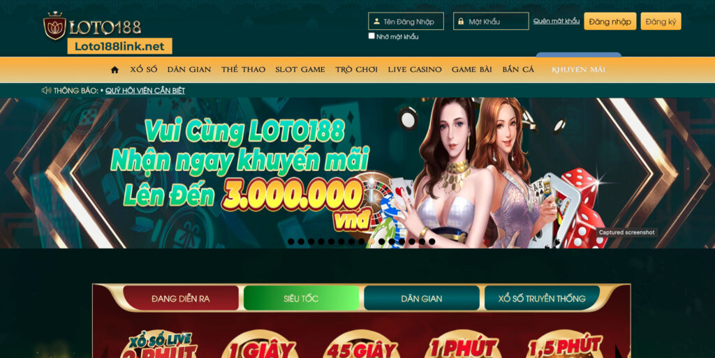 Loto188 - Website chơi lô đề online uy tín nhất Đông Nam Á